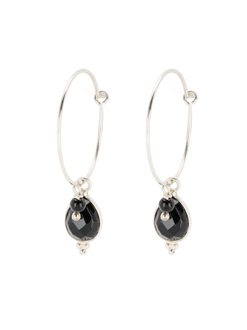 Lot Onyx oorring