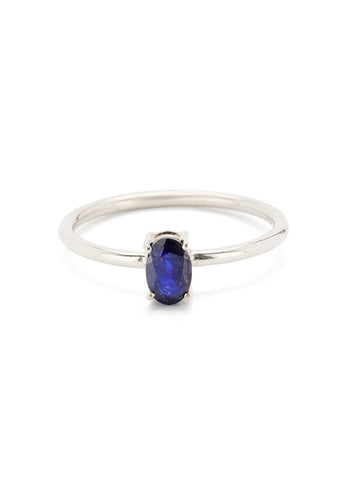 Blue Saffier ring