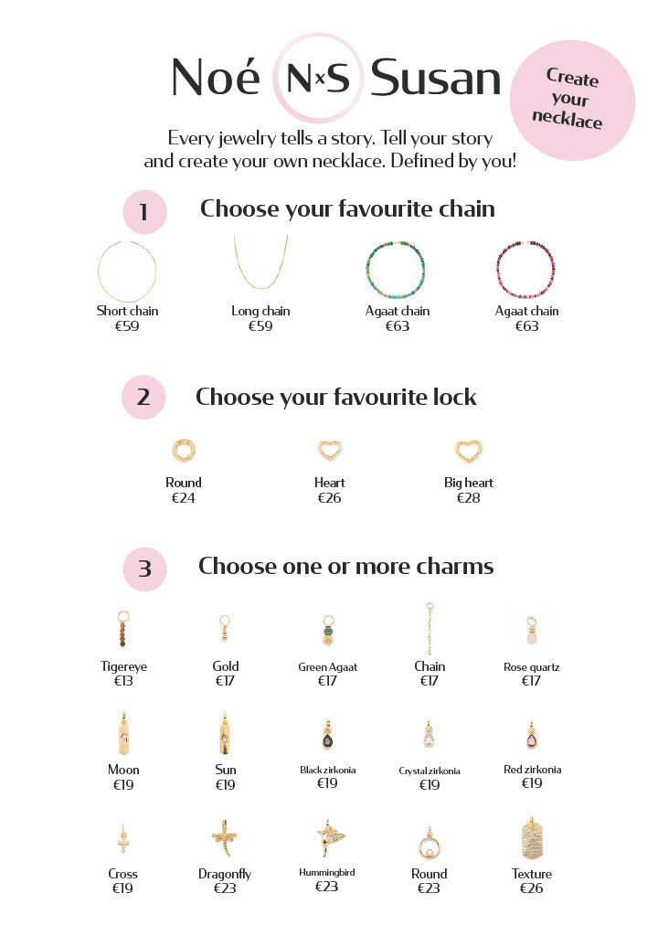 Autumn chain pink (zonder lock)