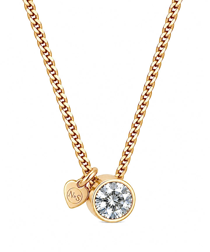 Birthstone ketting april