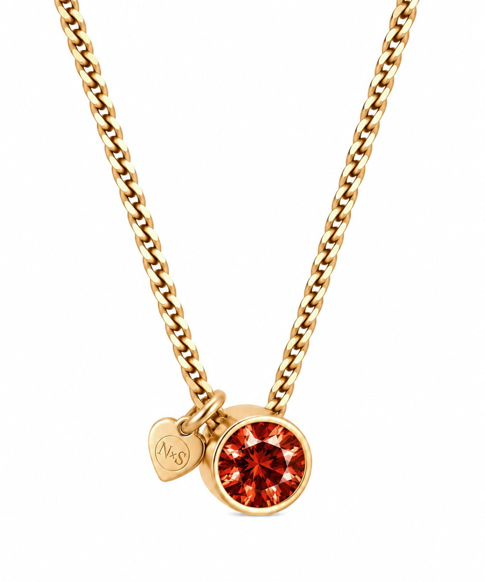 Birthstone ketting juli