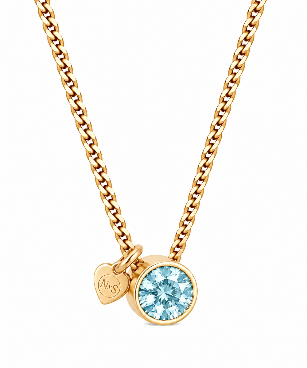 Birthstone ketting maart