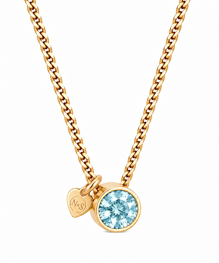 Birthstone ketting maart