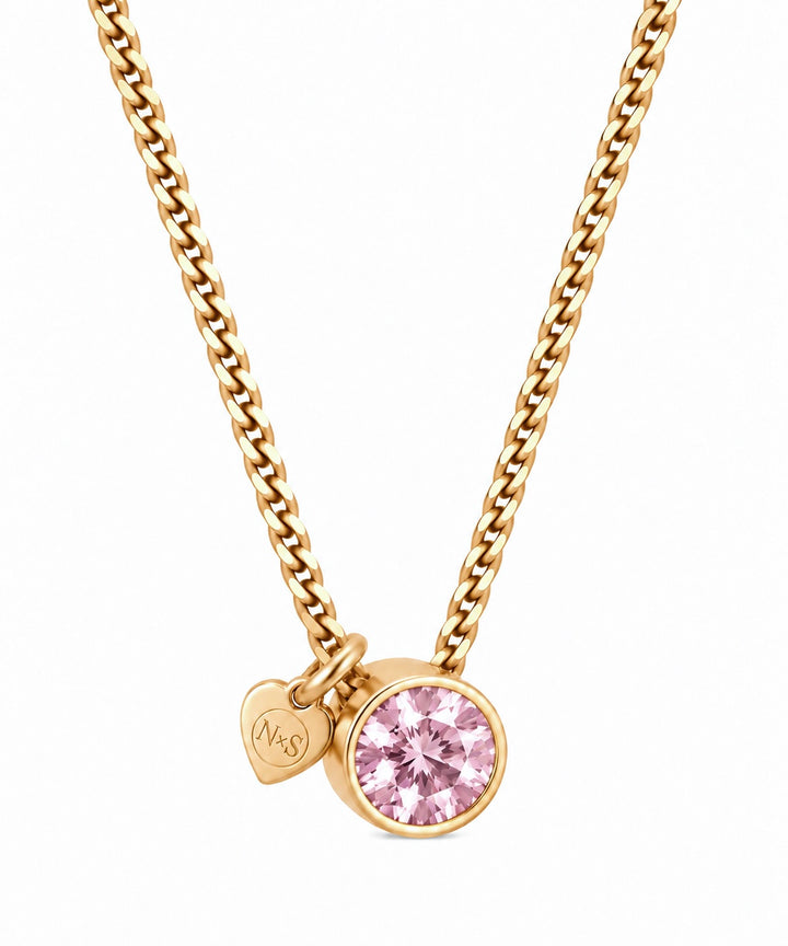 Birthstone ketting oktober