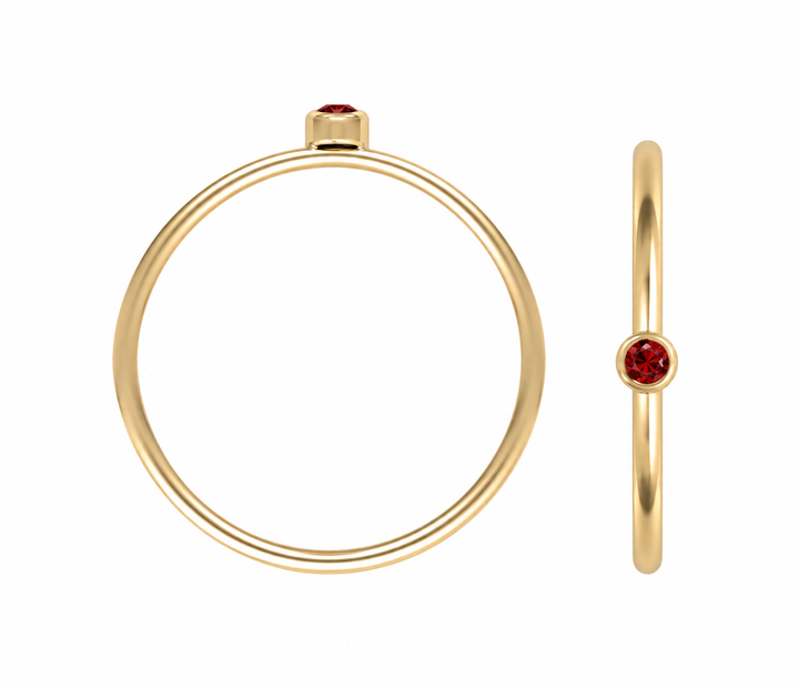 Birthstone ring januari