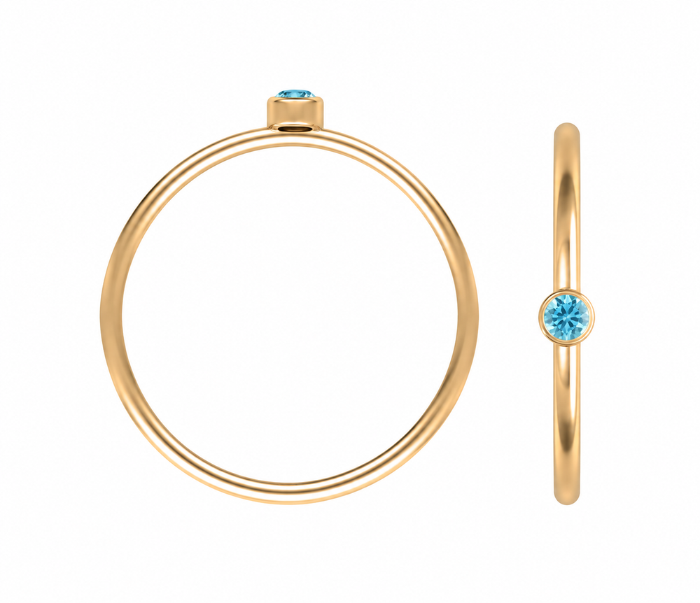 Birthstone ring december