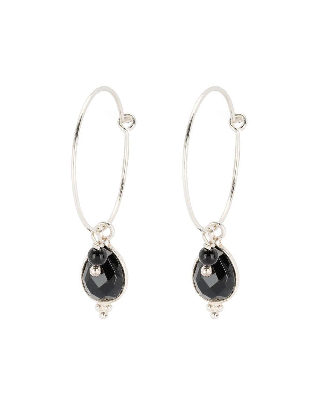 Lot Onyx oorring