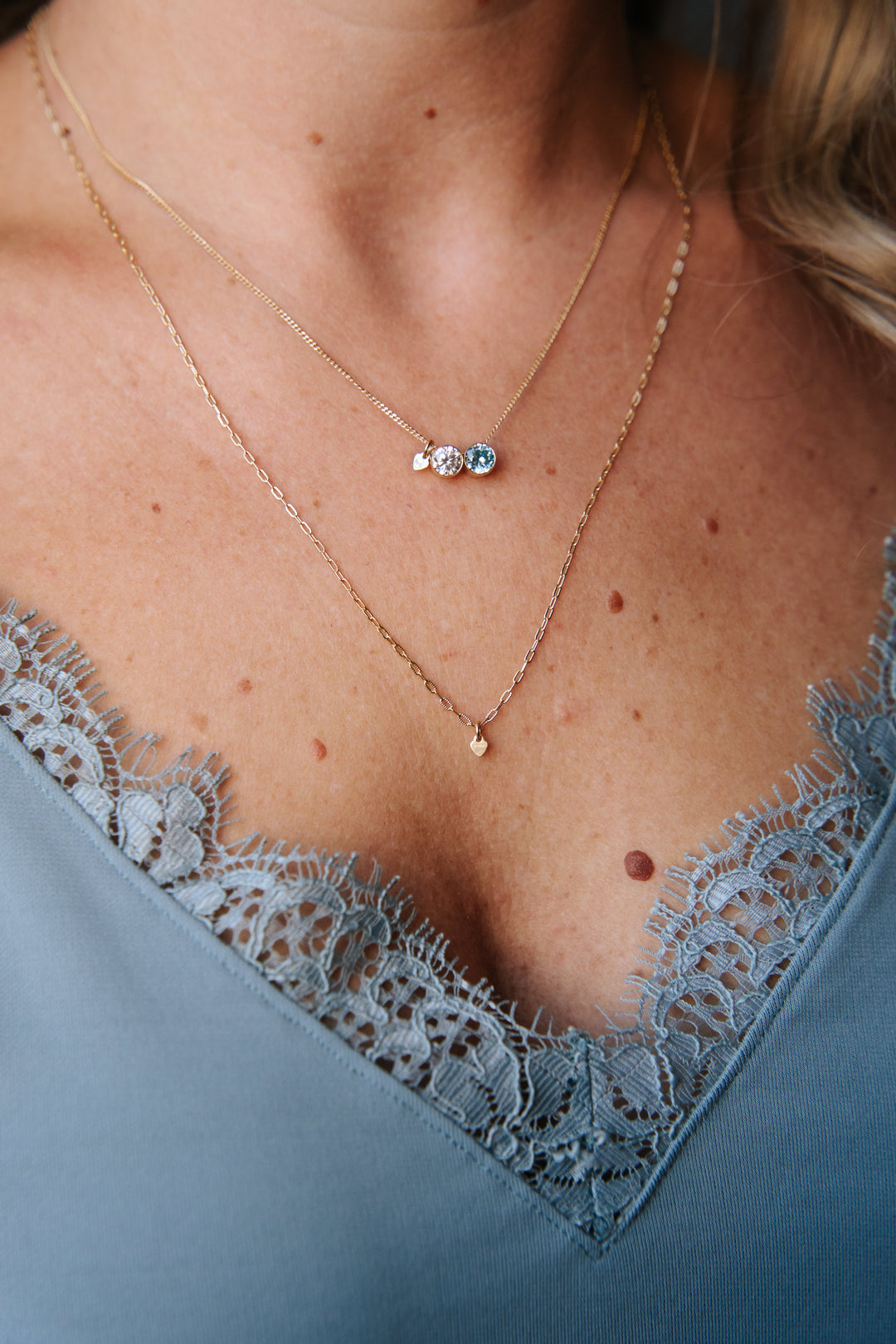 Birthstone ketting juni