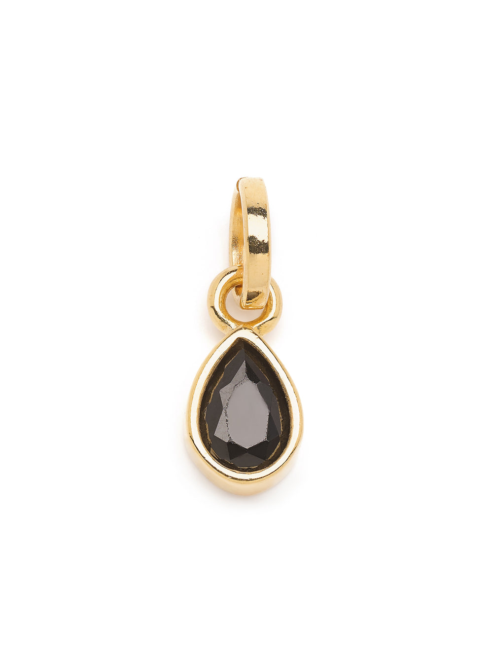 Black zirkonia charm
