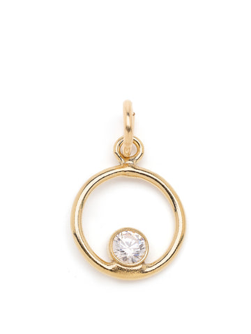 Hollow zirkonia charm