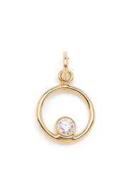 Hollow zirkonia charm