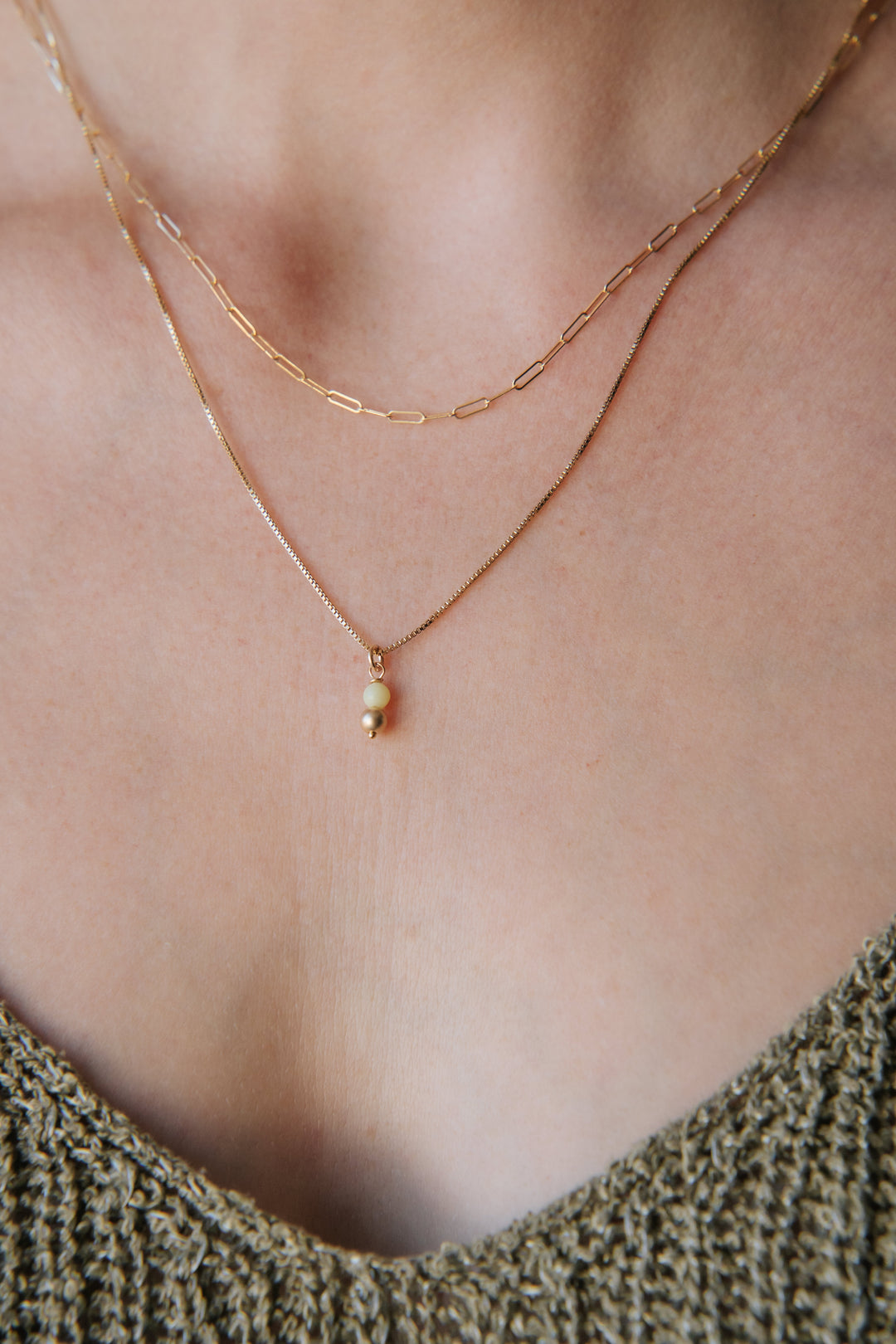 Evelien Lemon Jade ketting verstelbaar
