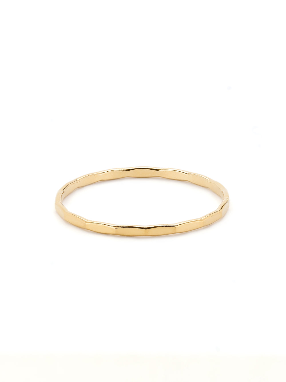 Annemarie hammered ring (Goud of Zilver)