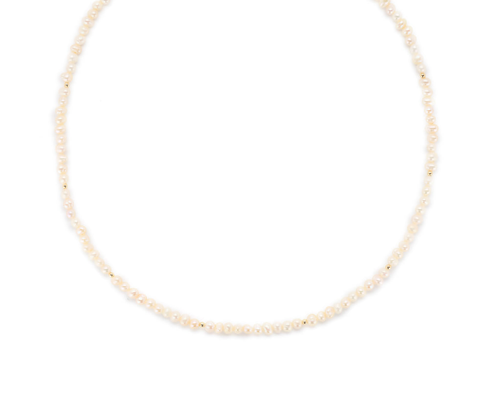 Frenkie Zoetwaterparel ketting ca. 41cm