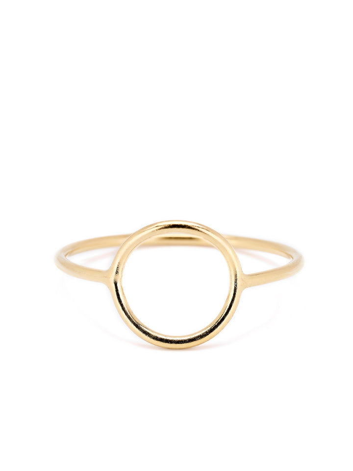 Bendina open rondje ring (Goud of Zilver)