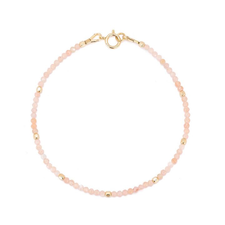 Chantal maansteen peach armband