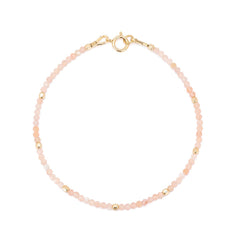 Chantal maansteen peach armband