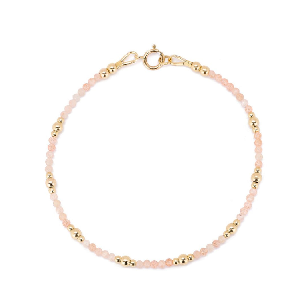 Julie maansteen peach armband