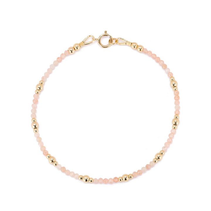 Julie maansteen peach armband