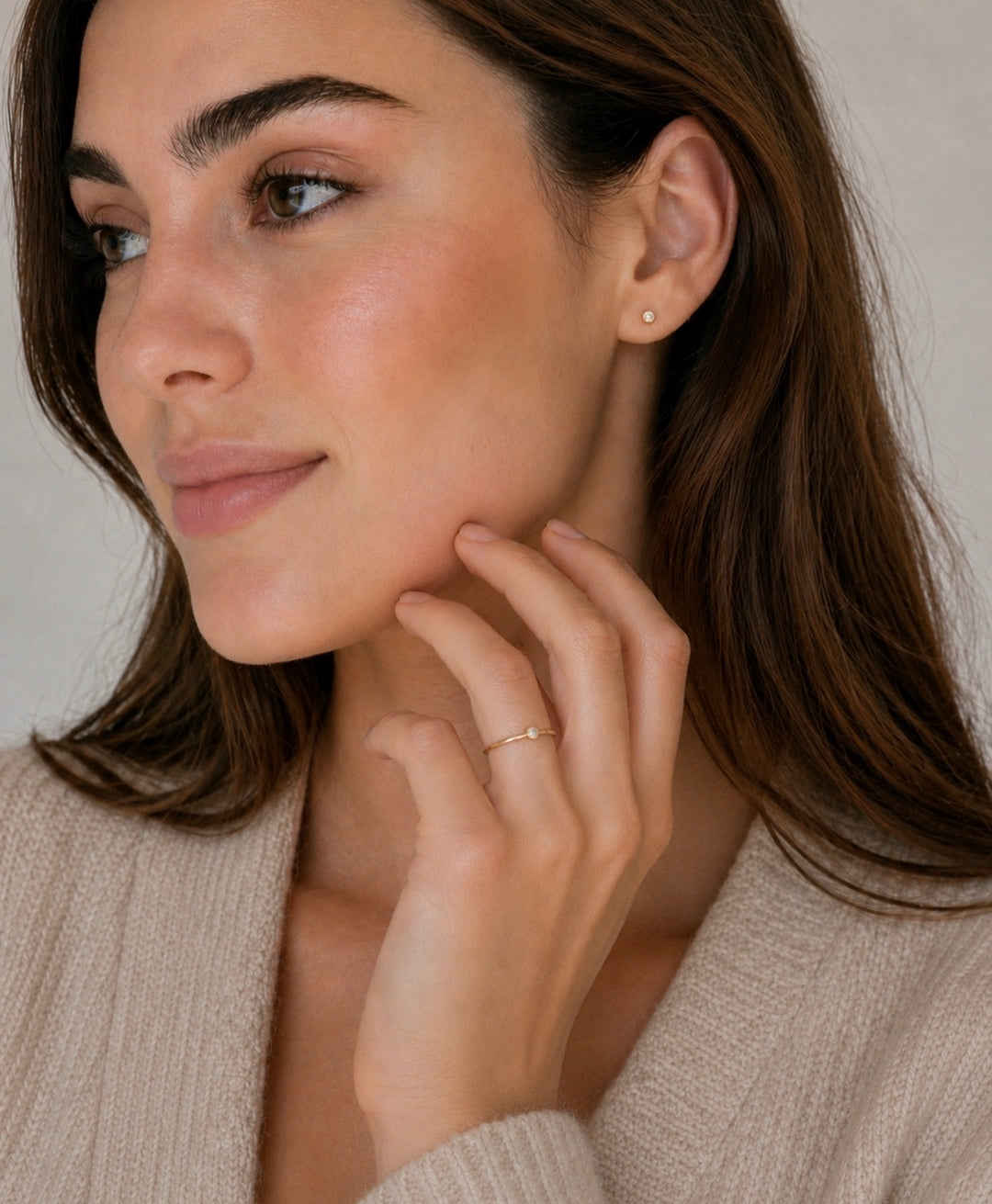 Dainty Diamond earstud