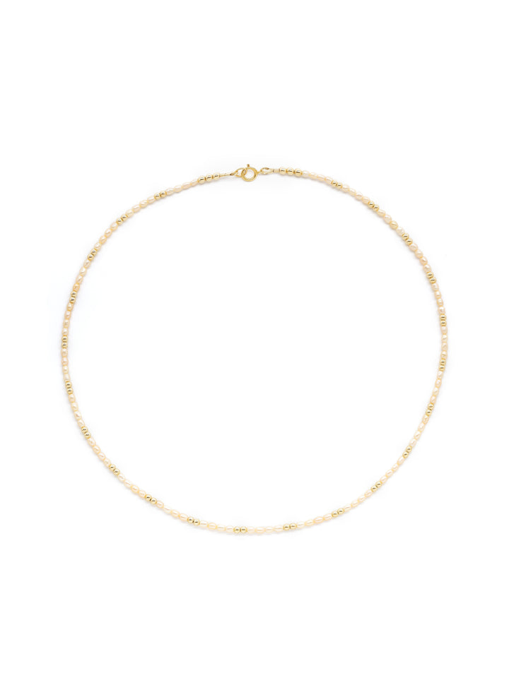 Ellen zoetwaterparel Ketting 42cm