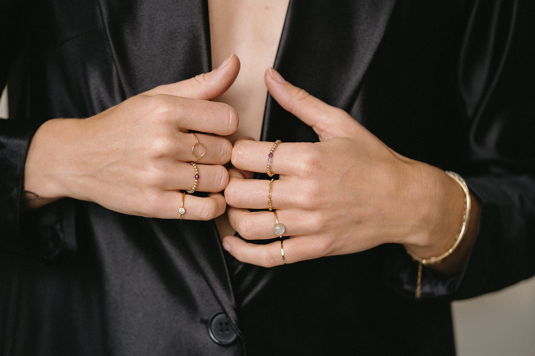 Ruby schakel ring