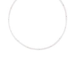 Rose Rozenkwarts ketting ca. 40cm