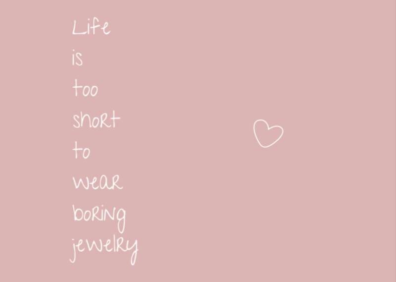 Kaartje life is too short
