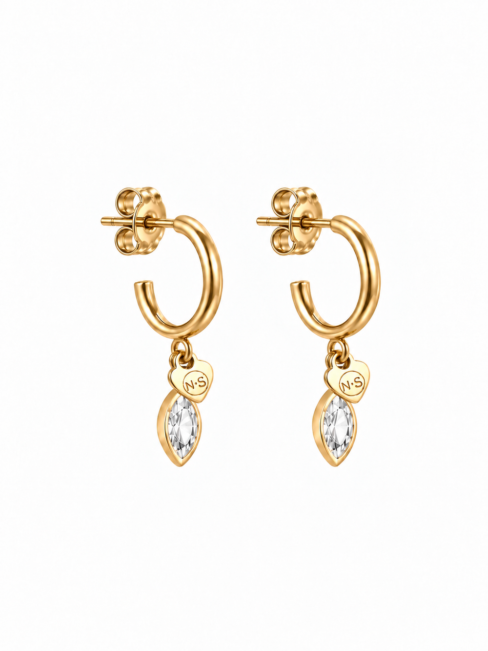 Birthstone oorring april