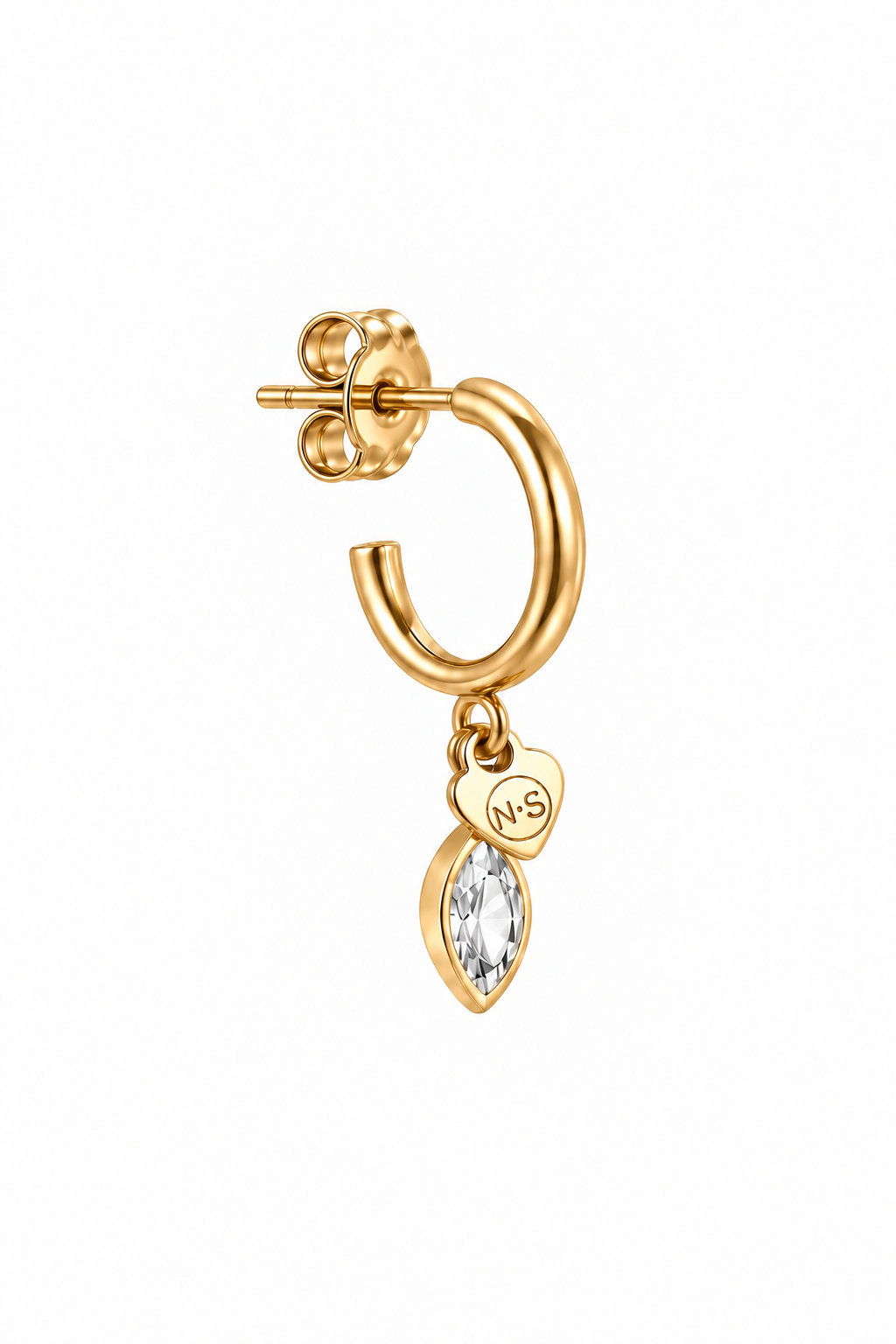Birthstone oorring april