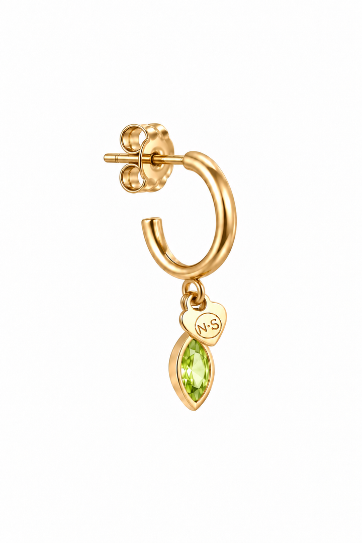 Birthstone oorring augustus
