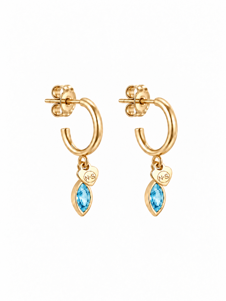 Birthstone oorring december