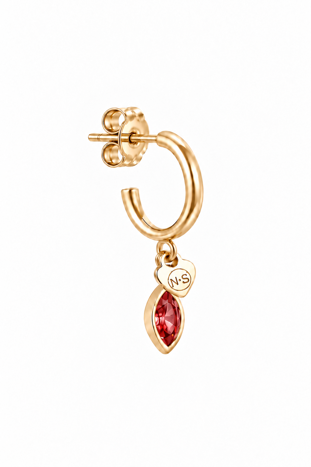 Birthstone oorring januari