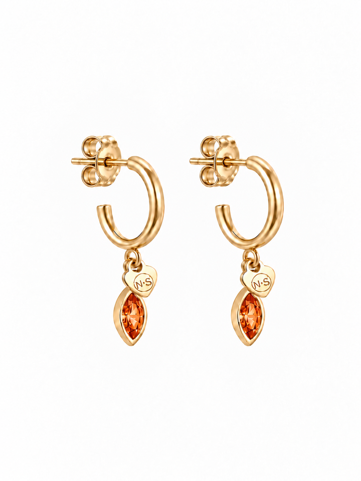 Birthstone oorring juli