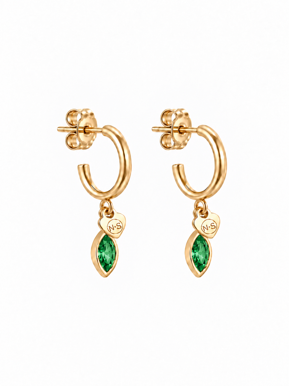 Birthstone oorring mei