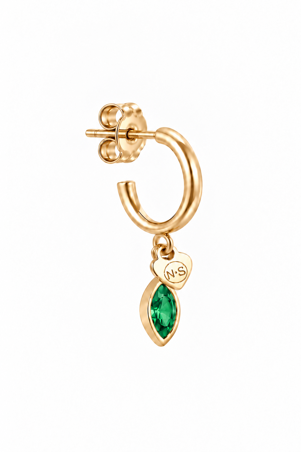 Birthstone oorring mei