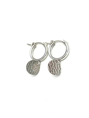 Jasmijn oorring 15mm, met 6 of 10 mm bedel